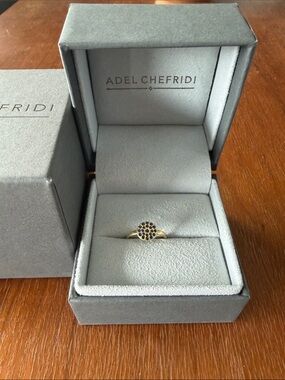 Adel Chefridi 18k Gold Sapphire Ring